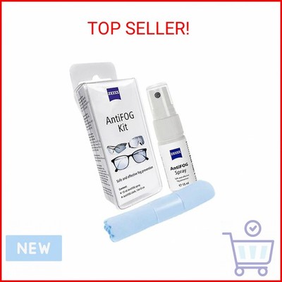 ZEISS Fog Defender System Anti-Fog Spray for Glasses   1 Spray Bottle and 1 Micr