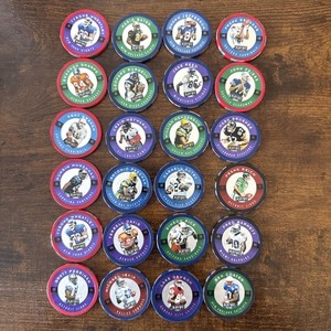 1997 NFL  Chip Shot Poker Chips, Set Of 24