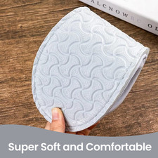 3 Pairs White Disposable Slippers for Guests House Hotel Non-Slip Closed Toe