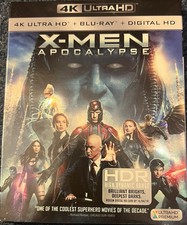 X-MEN Apocalypse 4K UHD + Blu-ray w/slipcover no digital 