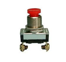 30-458, Phimore SPST ON-(OFF) Momentary OFF Red Push Button Switch 3A@120V AC