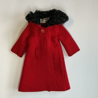 Vintage Barbie Fashion IT'S COLD OUTSIDE, RED COAT #0819