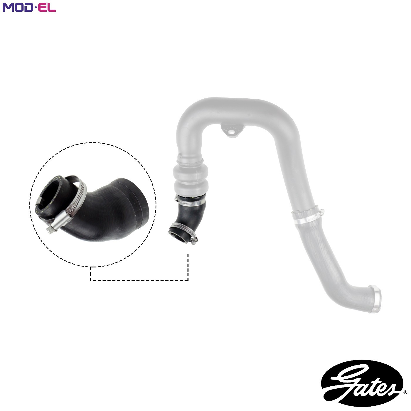 GATES-OE 09-0935 Charge Air Hose for FORD,FORD AUSTRALIA - Image 11