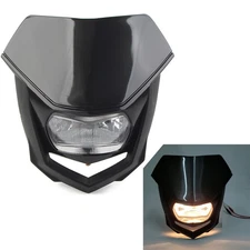 1 Pcs Universal Headlight Head Lamp Fairing For Supermoto Bike Dirt Bike New