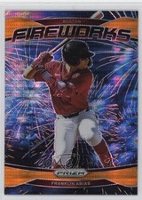 2025 Panini Prizm Fireworks Orange Pulsar Prizm 139/399 Franklin Arias #18 1k9t