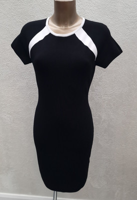 Versace Collection schwarzes Strickkleid Gr. 44 UK 10 Original Original