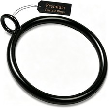 Curtain Rings with Eyelet, 50 Pack Metal Drapery Rings Apply for Up to 1.0 in...