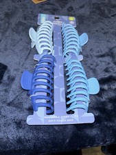 BLISS Jumbo Claw Hair Clips Set of 4 - Blue -