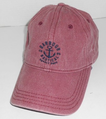 Barbour Nautical Supply Dept Strapback Baseball Hat Y2K Vintage B134