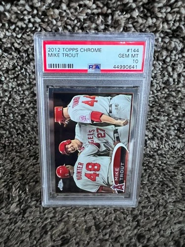 2012 Topps Chrome MIKE TROUT #144 PSA 10 (GEM MINT) Rookie Card
