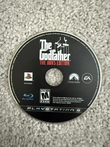 The Godfather The Don's Edition PS3 PlayStation 3 2007 Disc Only Tested