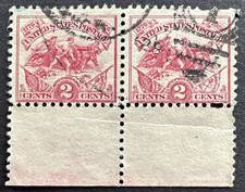 US 1926 Sc# 629 Used Pair Battle of White Plains Alexander Hamilton