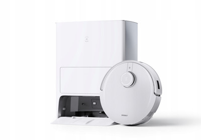 Ecovacs DEEBOT X1 OMNI Reinigungsroboter in Weiß-Grau mit Wischfunktion