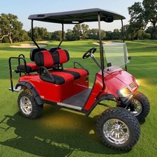 Golf Cart Diamond Seat Covers Kit Fit for EZGO TXT 1994-2013/EZGO RXV OEM Ord...