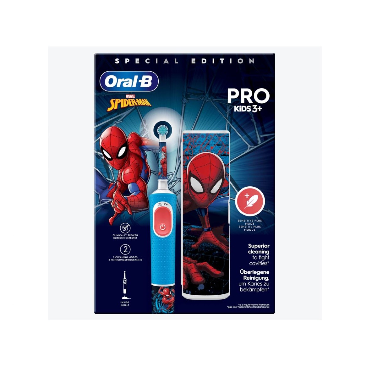 Braun brosse à dents électrique Kids Spiderman avec minuteur intégré et brossette souple