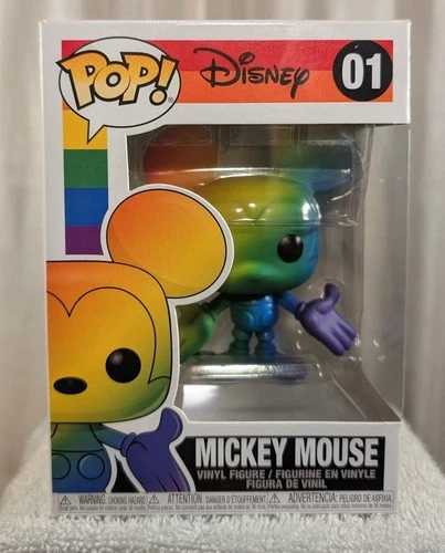 Funko Pop! Vinyl: Disney - Mickey Mouse 01 RAINBOW PRIDE MICKEY MOUSE LGBTQ+