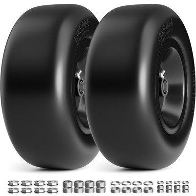 13x5.00-6 Flat Lawn Mower Tire and Wheel, 13x5x6 Solid Front Tires for Zero T...