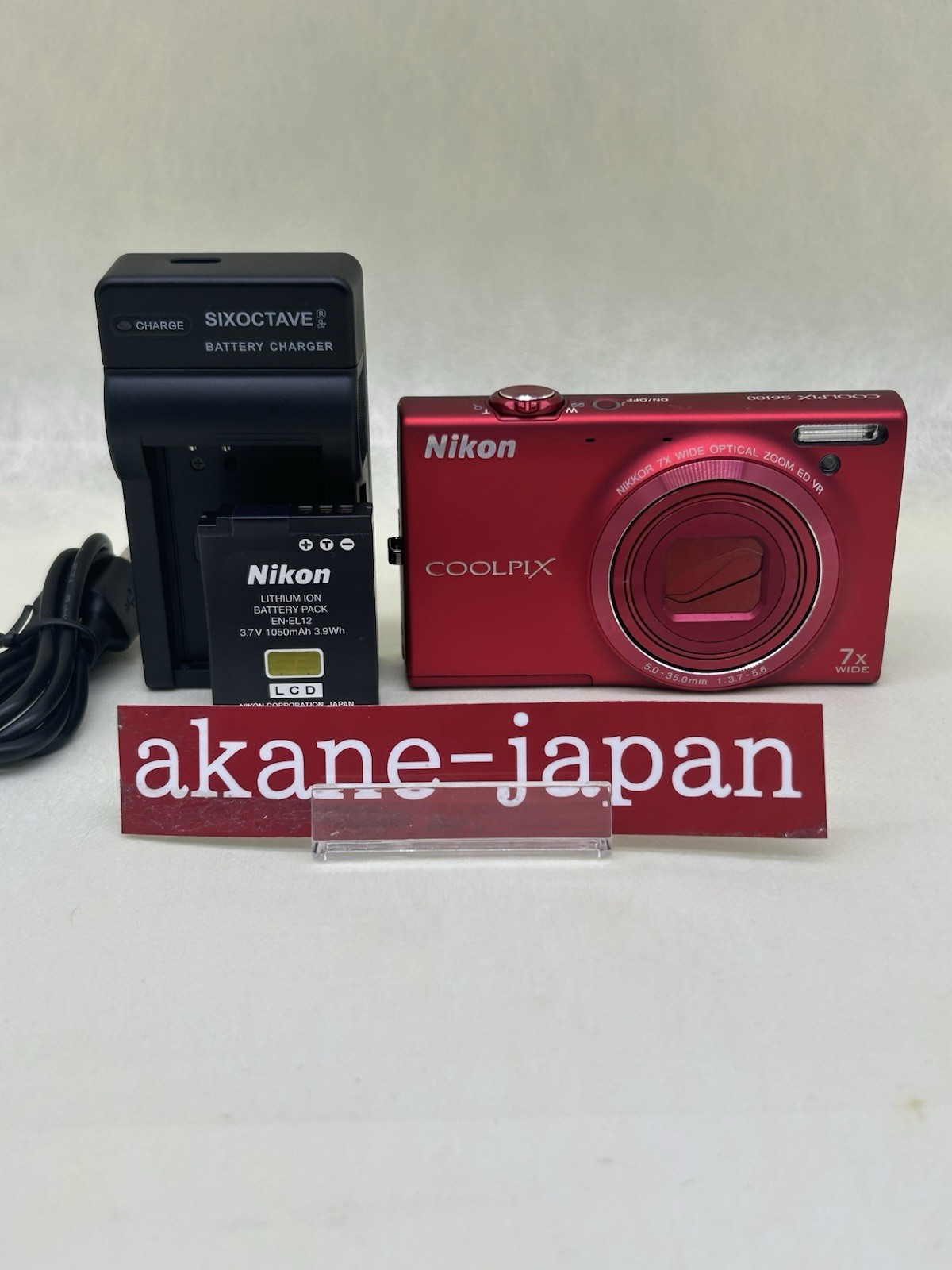 Nikon COOLPIX S6100 20MP Digital Camera in Red - Compact & Stylish