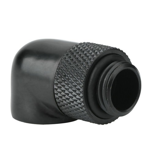 Black Tube Fitting Connector Adapter Durable For Computer PC Water Cooling k