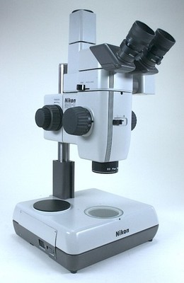 Nikon SMZ-U Research Stereo Microscope on Transmitted Light Swing-Mirror Stand