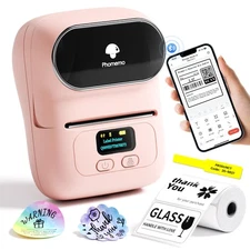 Label Printer - M110 Thermal Label Printer Barcode Label Maker Mini Bluetooth...