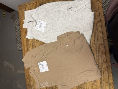 Two Women s America Eagle Long Sleeve Soft & Sexy Ribbed Shirts,  NWT, Size XL