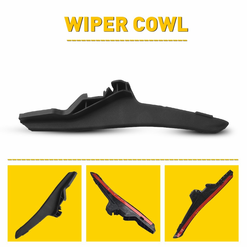 Windshield Wiper Cowl Extension Trim Hood Side Seal Fits 14-19 Toyota Corolla LE