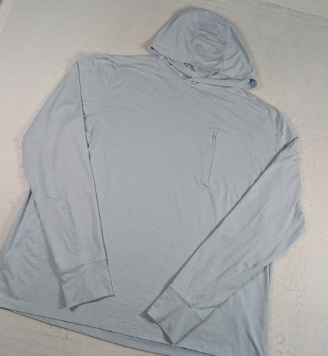 Felpa con cappuccio Duck Camp leggera performance Drirelease uomo 2XL blu chiaro pesca - Foto 2 di 10