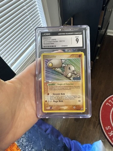Hitmonlee 25/115 Reverse Holo EX Unseen Forces Pokemon CGC 9 Mint