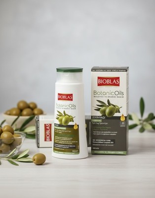 Bioblas Olivenöl Shampoo 1er Pack 1x360ml , Für Trockenes & Geschädigtes Haar