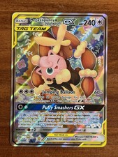 Mega Lopunny & Jigglypuff GX (Alt. Full Art) 226/236 Sm-Cosmic Eclipse Holo - NM