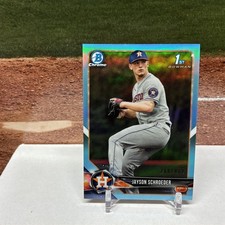 Jayson Schroeder 2018 Bowman Draft #BDC-23 Chrome Sky Blue Refractor /402