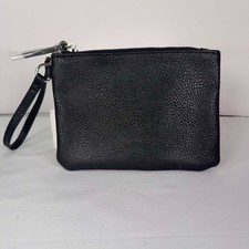 Steve Madden Black Zipper Wristlet New Without Tags 