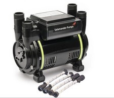 Salamander CT75+ XTRA 2.0 Bar Positive Twin Shower Pump +Iso Hoses CT75PLUS XTRA