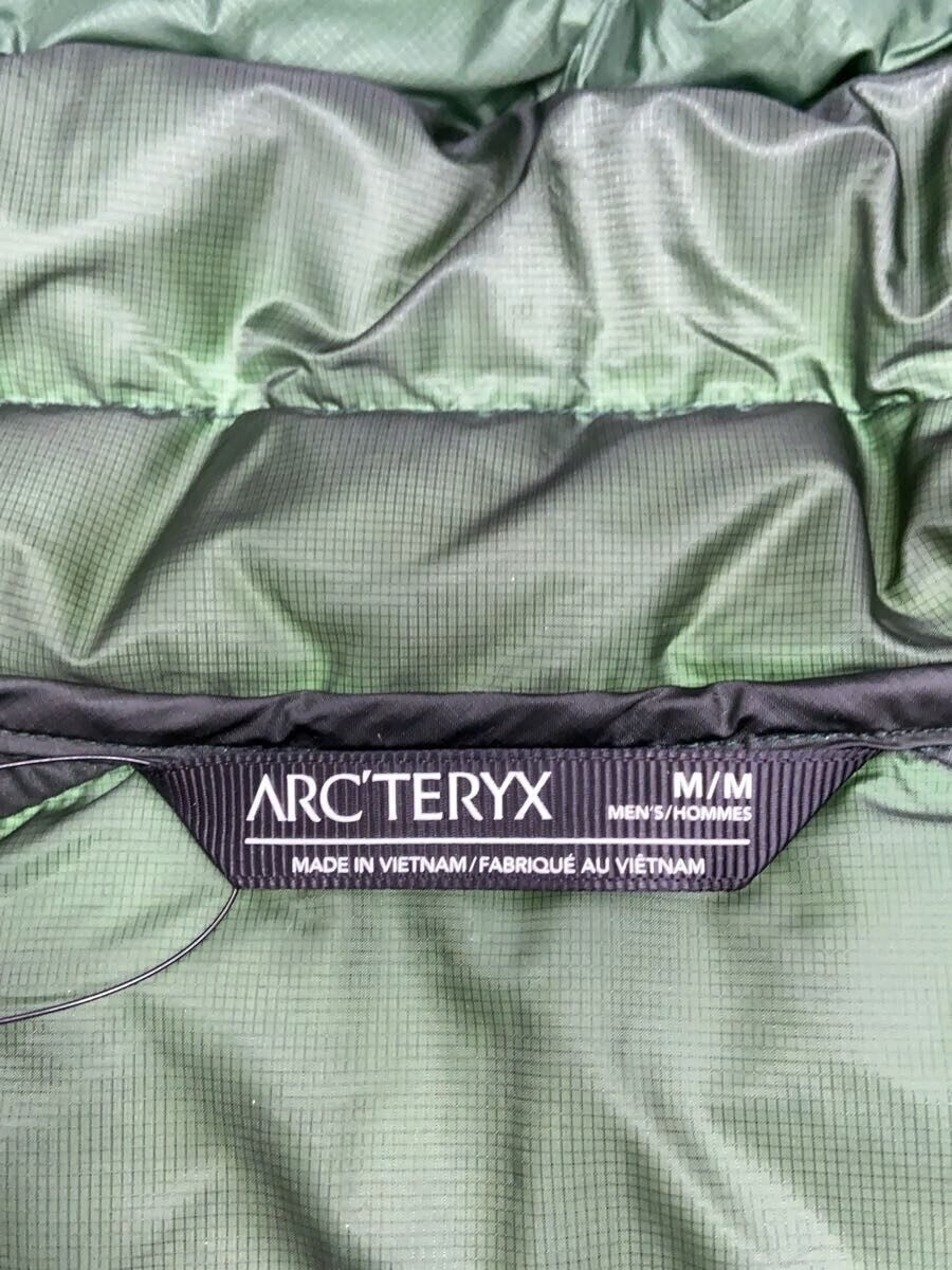 ARC'TERYX Piumino ARC TERYX M poliestere GRN tinta unita cerio con cappuccio