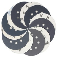 5 Inch Wet Dry Sanding Discs Hook Loop 60pcs 400 600 800 1000 1500 2000 Grit