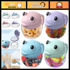Spill-Proof Toddler Snack Cups 4-Pack - No Mess Snack Catcher, BPA-Free, Dishwas
