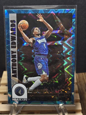 2022-23 Panini NBA Hoops Anthony Edwards Teal Explosion #292 Timberwolves