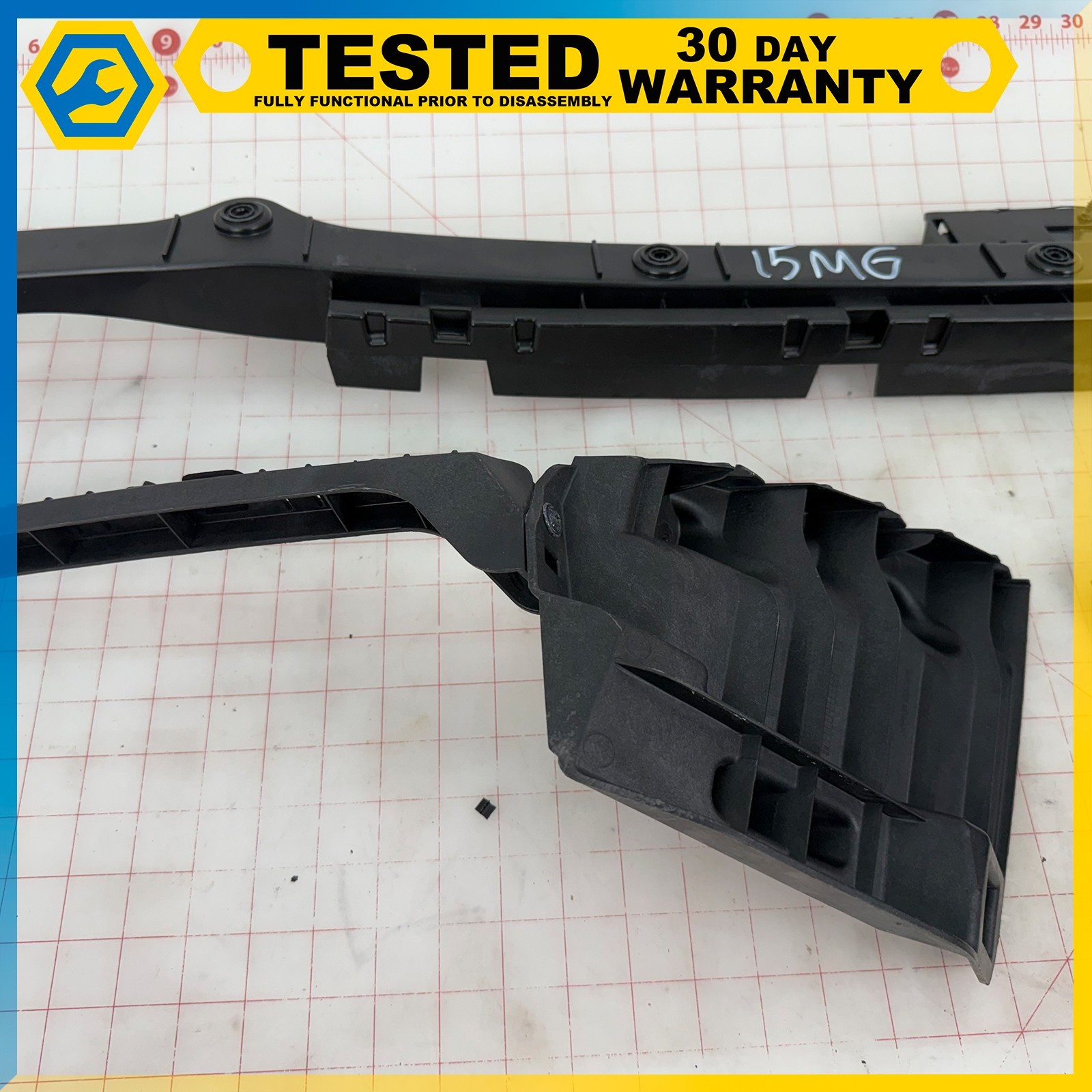 14-24 MASERATI GHIBLI REAR BUMPER CENTER UPPER MOUNT SUPPORT BRACKET SET OEM