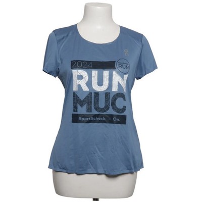 O.N, T-shirt, Größe: S, Performance-T, Blau, Recyceltes Polyester, Print #uWF
