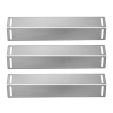 Folocy 16 1/2 Inch Grill Heat Plates Shield Burner Covers BBQ Gas 3pcs 