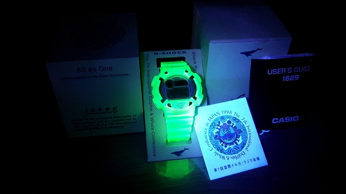 Titanium G-Shock DW-8600K ICERC Limited Custom Neon Green Grow