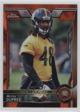 2015 Topps Chrome Rookies Orange Refractor Bud Dupree Alvin Dupree #157 2d7