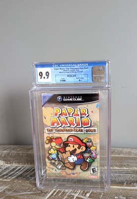 NEW  Paper Mario W/ Gamecube Slipcover Nintendo Switch   CGC 9.9 A++ PSA WATA