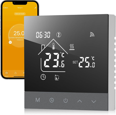 Beok Fussbodenheizung Thermostat Digital, Wifi Wasser Fußbodenheizung Smart Raum