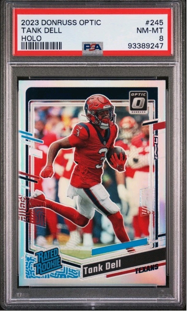 Tank Dell 2023 Panini Donruss Optic - Rated Rookie Holo Prizm (RC) #245