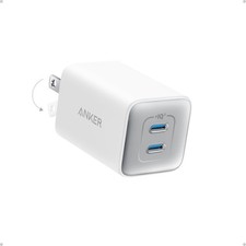 Anker Nano 47W USB C Charger, 2 Port Compact Foldable GaN Charger for iPhone 17