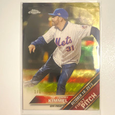 Marketplace image: 1/1 Superfractor 2016 Topps Chrome First Pitch Jimmy Kimmel #FPC-13