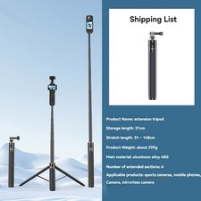 140CM Tripod Extension Rod Selfie Stick Holder for DJI POCKET 3/Insta360 X5
