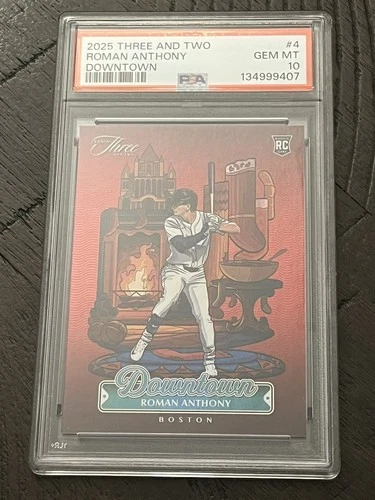 2025 Panini Three And Two Roman Anthony Rookie Downtown PSA 10 BNA739
